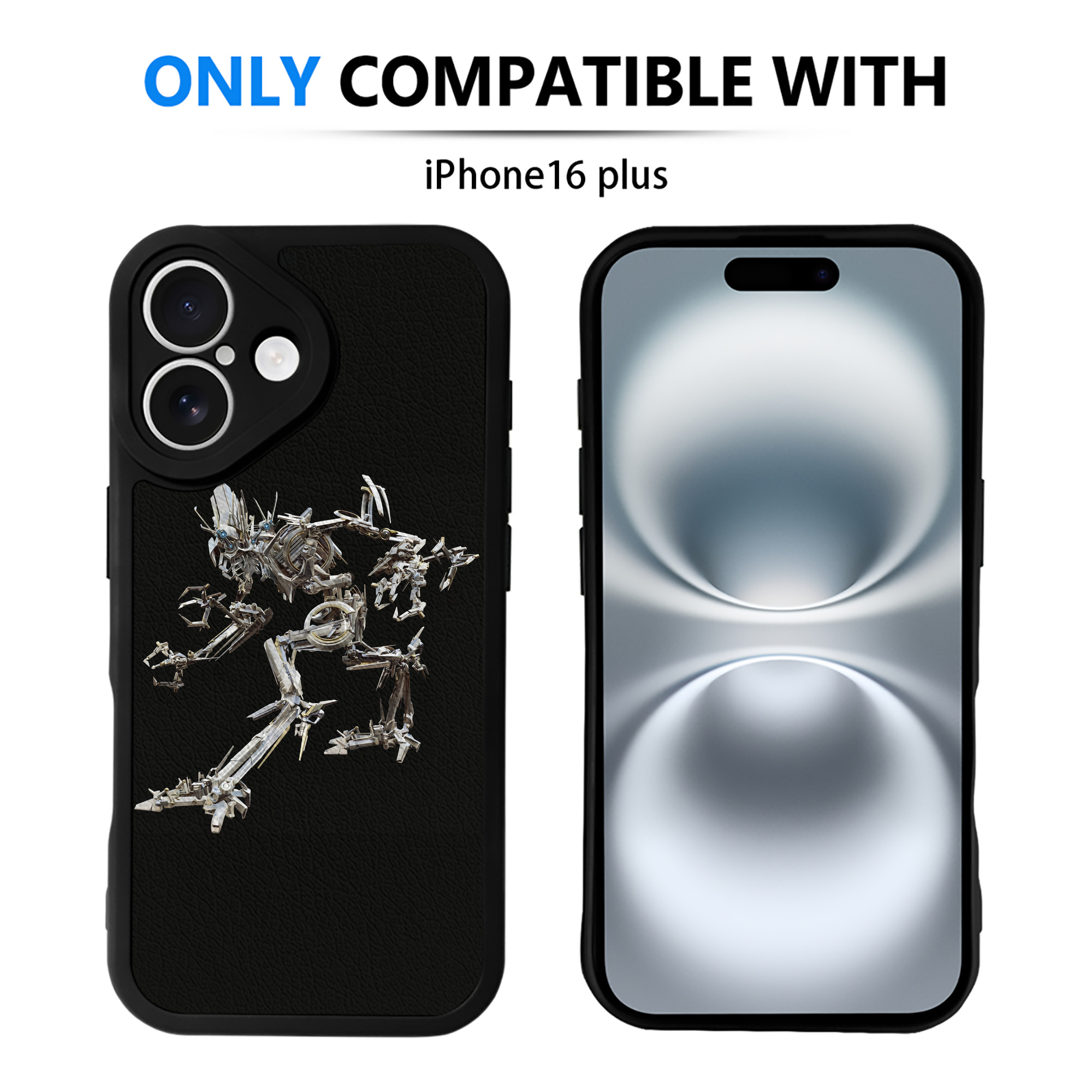 （画像用） Transformers トランスフォーマー 【iPhone 16シリーズ対応】シリコンスマホケース（レザー調） 材質：シリコン